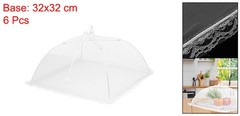 6 Pcs Large and Tall Food Covers 13″ Mesh Food Covers for Outdoors, White