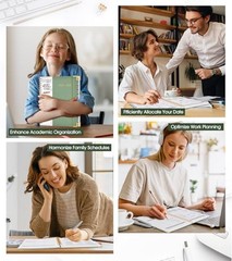 Academic Planner 2025-2026, Weekly and Monthly Calendar Planner from July Green