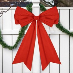 1 Pcs Large Retro Rust Red Coquette Bow for Backdrop 27.6×21.7» Big