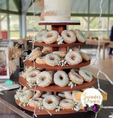 Cupcake Stand 5 Tier MDF Wood Cake Tower Dessert
