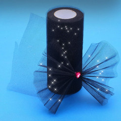 Glitter Tulle Roll Sparkling Tulle Ribbon Fabric Spool for Wedding Decoration Gi