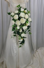 Peony and Rose Garden Flower Faux Wedding Bouquet