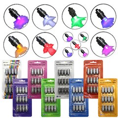 24 PK Waterproof LED Balloon Paper Lantern Bulb Light Wedding Party Decor 8Color