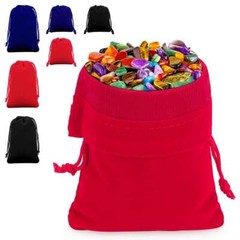 25 50 PCS Velvet Drawstring Pouch Jewelry Baggie Ring Party Wedding Gift Bag Set