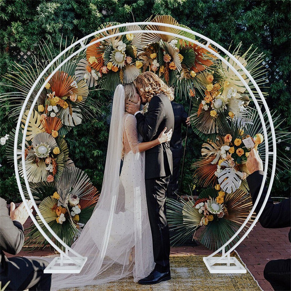 Ultra Large Round Metal Backdrop Stand Wedding Archway Garden Arch Steel Frame