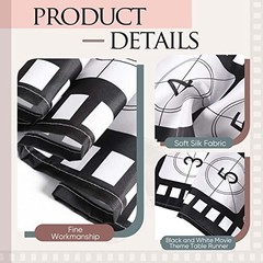12 x 72 Inch Movie Night Table Runner Movie Theme Party 3 Classic Style