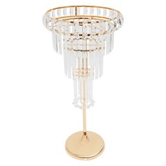 Elegant Gold Flower Stand, 4-Tier Wedding Centerpiece, Versatile Display