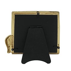 Square Elephant Photo Frame / 4×4 In | For Vertical Display on Tabletops 4″X4″