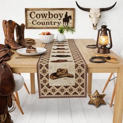 Western Party Decorations – Western Cowboy Table Runner For Cowboy Party
