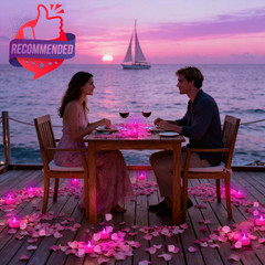 500pcs Rose Petals With 12 Led Tea Lights Candles Set, Pink Artificial Rose