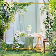 6.6×5.2FT Rectangle Backdrop Stand Arch Frame for Wedding Party Decoration
