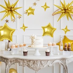 Gold Star Balloons, 22/18/10 Inch Foil 22-inch, 18-inch, 10-inch,
