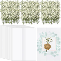 100 Pcs Wedding Invitations Wraps Set Include Pre Folded Vellum Jackets for 5 X