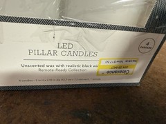 5″ x 3″ LED Flameless 4 Candle White – Threshold