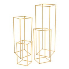 Gold Metal Flower Stand Rectangular Rack For Wedding Table Centerpieces Decor 🔥
