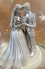 25th Wedding Anniversary Music Snow globe – Bride & Groom Silversmith Co.
