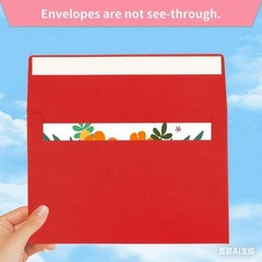 A7 Red Envelopes, 50 Packs 5×7 Self Seal for Invitations, Greeting A7,