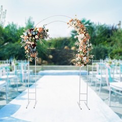Metal Stand Arch 7.2ft Wedding Balloon Backdrop Party Stand For Garden Outdoor