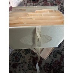 Vintage Bride Hallmark Wedding Planner Organizer File ALB 700-2 Cream Satin