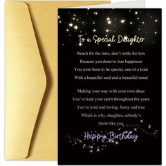 Chenive Heartfelt Daughter Birthday Card, Happy Birthday Card for Adult Daugh…