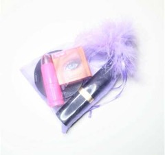 Purple 5×7 Feather Organza Drawstring Pouch | Jewelry Gift Favor Bags 12 pcs