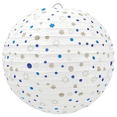 The Dreidel Company Hanukkah Hanging Ball Lanterns Ornaments 6 Piece, Hanukka…