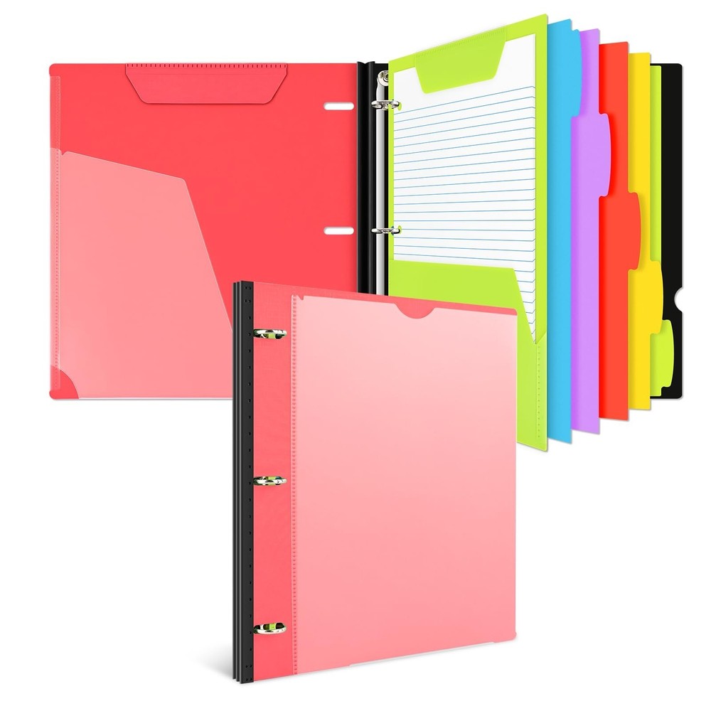 INFUN All-in-one Telescoping Binder Notebook，3 Ring Notebook Binder with