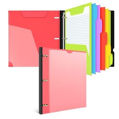 INFUN All-in-one Telescoping Binder Notebook，3 Ring Notebook Binder with