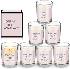6 Pcs Bridesmaid Proposal Gifts I Can’t Say I Do Without You Candles