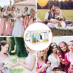 132 Pieces Wedding Survival Kit Bridal Mini Emergency Kit Bridal Party Proposal