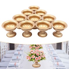 10 Pcs Metal Planter Elegant Wedding Centerpieces Vase for Wedding Party Decor