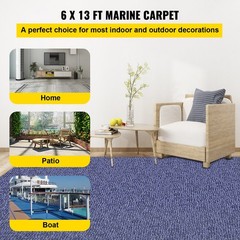 Deep Blue Marine Carpet 6 ft x 13.1 ft Marine Carpeting Marine Grade Carpet for