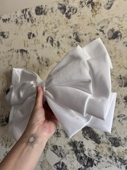Extra Large Big Taffeta Bow For Decor, Wedding Dress, Gift 15” X 10”