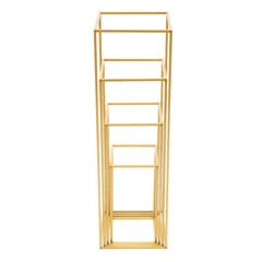 4PCS Gold Flower Stand Rectangular Rack Set For Wedding Table Centerpieces Decor