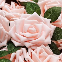 24 pcs 5″ Foam Rose Flowers Stems Wedding Party DIY Events Decorations Supplies