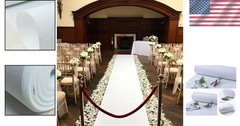 Transform Your Event with a 24″ x 15′ White Aisle Runner for Elegant Entrances