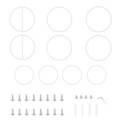 Detachable Tall 2M Metal Balloon Arch Kit Wedding Backdrop Stand 8 Circle Frames