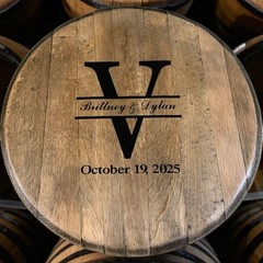 Bourbon Barrel Head, Wedding Guest Book, Custom Rustic Wedding Sign