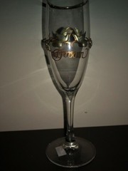 Rawcliffe Bride & Groom Toasting Flute Wedding Glasses Vintage Pewter Doves New