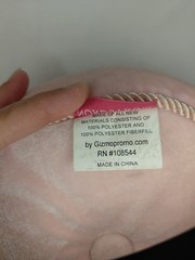 Nordstrom- Round Pink Flower Cushion/Ring Bearer Pillow. Shabby Chic. Soft!