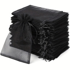 50PCS Organza Gift Bags 4×6 Inch Drawstring Jewelry Party Favor Packaging