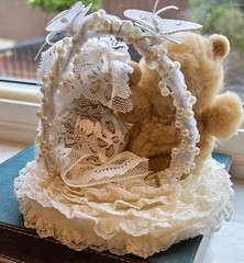Hand Made Wedding Cake Top Bears