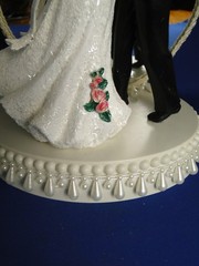 New Elegant Mirrored First Dance Bride & Groom Wedding Caketop #281