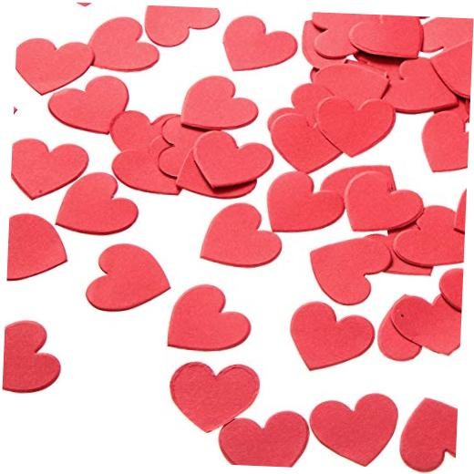 Hot Red Heart Confetti Wedding Birthday Party Favors Love Theme Table Scatter