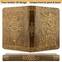 TIANREN Card Binder 9 Pocket, 3D PU Leather Album with Zipper, 360 Side Loadi…
