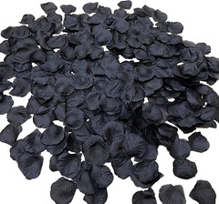 3000 Pieces Black Rose Petals Fake Artificial Flower Petals for Valentine Day,We