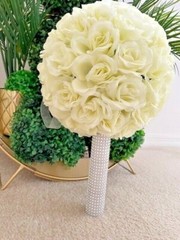 Bling Universal Bouquet Holder Crystal Rhinestone Wedding Bride Bouquet Holder