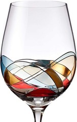 Bezrat Wine Glasses Hand Painted – Set of 2 – Women Wine Gift – Wine Lover Gl…