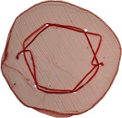 100pcs Sheer Organza Favor Bags Round Drawstring Organza Pouches -10.2″ Diameter