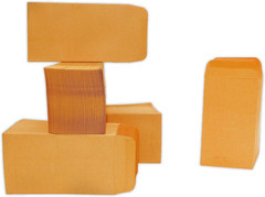Xxcxpark 500 PCS #7 Coin Envelopes, 3.5 X 6.5 Inches Brown Kraft Envelopes Class